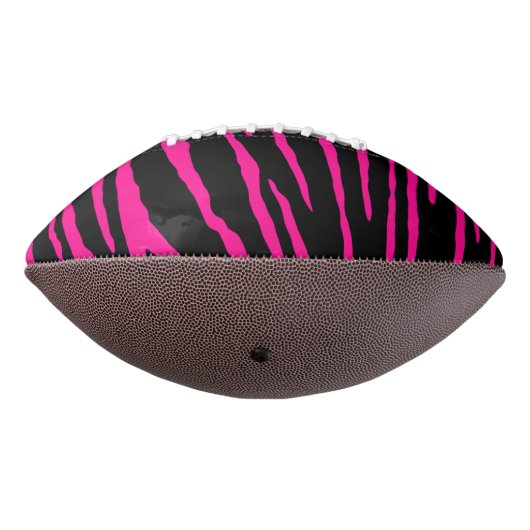 Roze tijgerstrepen american football (Gedraaid 270)
