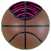 Roze tijgerstrepen basketbal (Rechts)