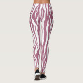 roze tijgerstrepen leggings (Achterkant)