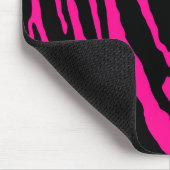 Roze tijgerstrepen muismat (Hoek)