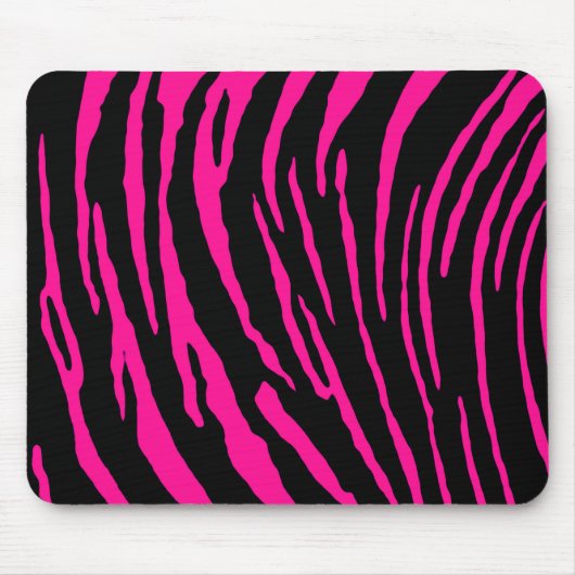 Roze tijgerstrepen muismat (Voorkant)