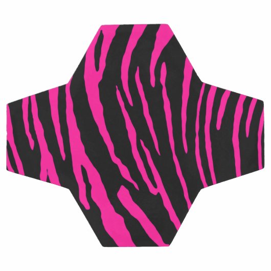 Roze tijgerstrepen voetbal (Enkel)