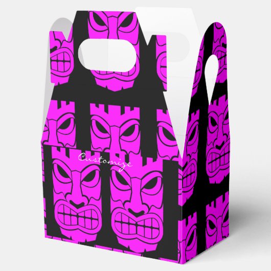 Roze tiki sculptuur Thunder_Cove Bedankdoosjes (Geopend)