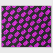 Roze tiki sculptuur Thunder_Cove Cadeaupapier (Vlak)