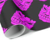 Roze tiki sculptuur Thunder_Cove Cadeaupapier (Rol Hoek)