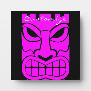 Roze tiki sculptuur Thunder_Cove Fotoplaat