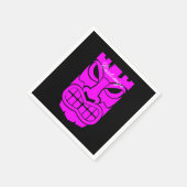 Roze tiki sculptuur Thunder_Cove Servet (Hoek)