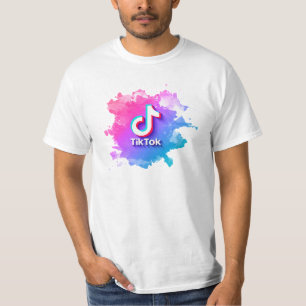 Roze Tiktok Logo T-shirt