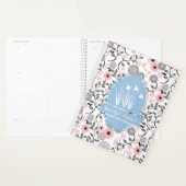 Roze & Tin Laurentiaanse Bloemrijke Aangepaste Naa Planner (Display)