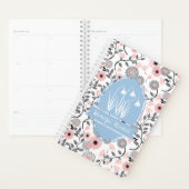 Roze & Tin Laurentiaanse Bloemrijke Aangepaste Naa Planner (Display)