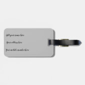  roze tinged Aztec Geïnspireerde patroonbagage Bagagelabel (Achterkant horizontaal)