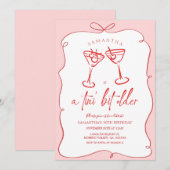 Roze Tini Beetje Oudere Kersen Volwassen Verjaarda Kaart (Voorkant / Achterkant)