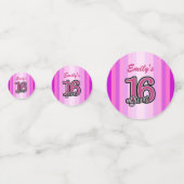 roze tinstrips en glitter confetti (Achterkanten)