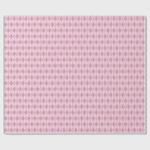 Roze Tinten Argyle Inpakpapier (Vlak)