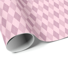 Roze Tinten Argyle Inpakpapier