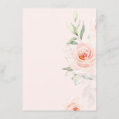  roze tinten Blush geometrische bruiloft details Informatiekaartje (Achterkant)