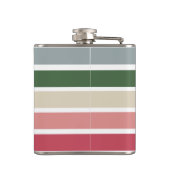 Roze tinten bruidsmeisje heupfles | Aangepaste bru (Achterkant)