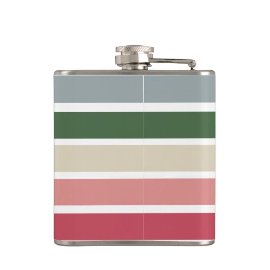 Roze tinten bruidsmeisje heupfles | Aangepaste bru (Achterkant)