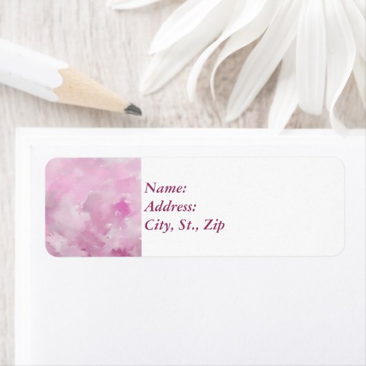 Roze tinten etiket (Insitu)