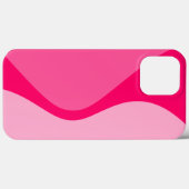 Roze tinten gebogen geometrische vormen Case-Mate iPhone case (Achterkant (horizontaal))