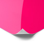 Roze tinten gebogen geometrische vormen poster (Hoek)