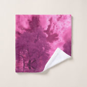 Roze Tinten Infrarood Wolk Bad Handdoek (Wasdoekje)