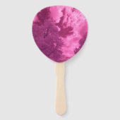 Roze Tinten Infrarood Wolk Handwaaier (Voorkant)