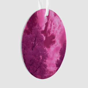 Roze Tinten Infrarood Wolk Ornament