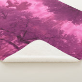 Roze Tinten Infrarood Wolk Sherpa Deken (3/4)