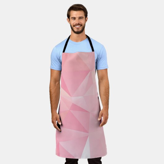 Roze tinten schort (Gedragen)