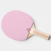 Roze tinten tafeltennisbatje (Zijkant)