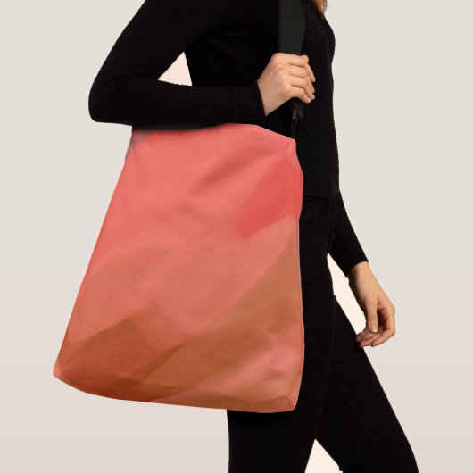 Roze tinten van blos crossbody tas (Dichtbij)