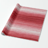 Roze tinten waterverf verloop strepen cadeaupapier (Uitgerold)