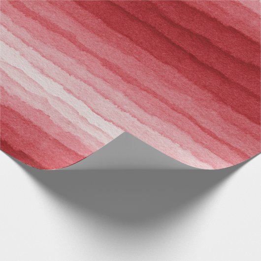 Roze tinten waterverf verloop strepen cadeaupapier (Hoek)
