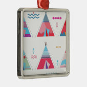 roze tipi metalen ornament (Rechts)