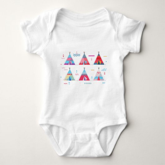 roze tipi romper (Voorkant)