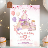 Roze Tipi Sleepover Tent Slumber Party Verjaardag Kaart