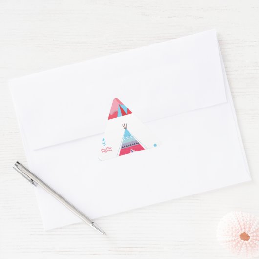 roze tipi sticker (Envelop)