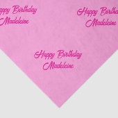 Roze Tissue Papier met je eigen tekst (Detail)