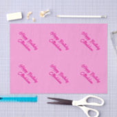 Roze Tissue Papier met je eigen tekst (Craft)