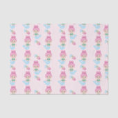 Roze tissuepapier voor het schildklierpatroon (Voorkant)