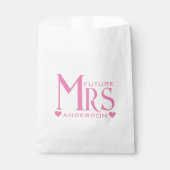 Roze Toekomst Mrs Engagement Party Vrijgezellenfee Bedankzakje (Voorkant)
