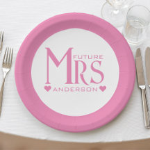 Roze Toekomstige Mrs Verlovingsfeest Bruidsfeest