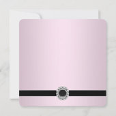 Roze toen en nu Foto Afstuderen Kaart (Achterkant)