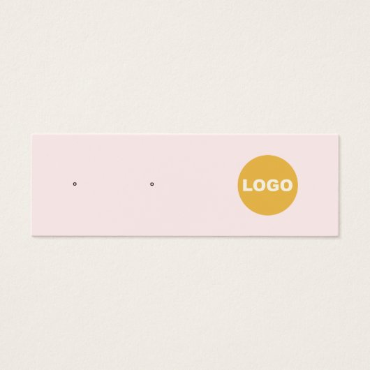 Roze Toevoegen Logo Stud Oorbel Sieraden Display K Mini Visitekaartjes (Voorkant)