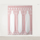 Roze toga-feest fotobehang wandkleed (Voorkant)