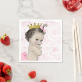 Roze Toile Baby shower Servetten (Insitu)