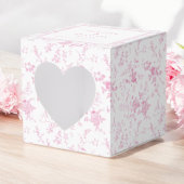 Roze Toile  Bloemen Huwelijk Bedankdoosjes