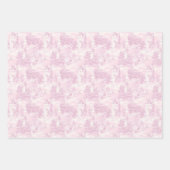 Roze toile-cadeaupapier vellen (Voorkant 2)