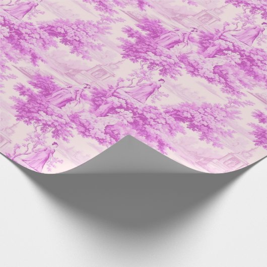  roze Toile de Joy Cadeaupapier (Hoek)